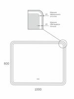 Зеркало Reflexion Blessed арт-RF5447BL — фото 10, Зеркала в ванную комнату