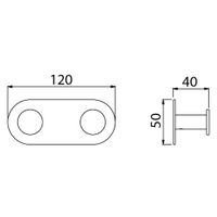 Товар: Вешалка-2 крючка Timo Saona 13014/19 розовое золото - фото 2 Вешалка-2 крючка Timo Saona 13014/19 розовое золото — фото 2, Крючки для полотенец