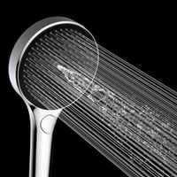 Ручной душ Ø135мм, 4 режима, слайдер, Черный арт-AQM8504MB — фото 5, Лейки для душа