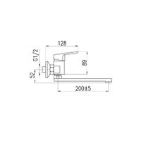 CO301.5/23CMATZ COLORADO - смеситель кухонный настенный, ЦВЕТ ЧЕРНЫЙ МАТОВЫЙ/ЗОЛОТО — фото 2, Смесители для кухни
