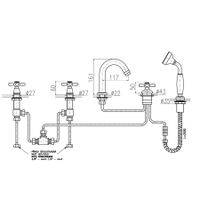 Товар: MORAVA смеситель каскадный на 5 отверстий, ЦВЕТ БРОНЗА арт-MK362.5PSM - фото 2 MORAVA смеситель каскадный на 5 отверстий, ЦВЕТ БРОНЗА арт-MK362.5PSM — фото 2, Смеситель для ванны