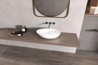 Раковина накладная ABBER Stein белая матовая арт-AS2635 — фото 6, Раковины накладные