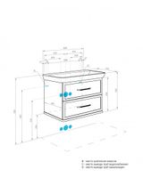 Тумба НЕО-КЛАССИКА 85, 2 ящ., белый камень (под раковину НЕО КЛАССИК 85) 1A286301NCTG0 — фото 8, Тумбы под раковину