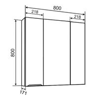 Товар: Зеркальный шкаф AXIOMA 80 / AQUA DE MARCO 1080WGAXI - фото 11 Зеркальный шкаф AXIOMA 80 / AQUA DE MARCO 1080WGAXI — фото 11, Зеркальные шкафы в ванную