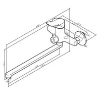 X-Joy, смеситель д/ванны/душа, излив 325 мм, хром арт-F85A90200 — фото 9, Смеситель для ванны