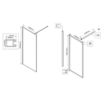 Товар: Душевая перегородка Walk-In VSW-1HP120GWBG, 1200*2000,браш.золото, стекло ламинир. с золотыми нитями - фото 4 Душевая перегородка Walk-In VSW-1HP120GWBG, 1200*2000,браш.золото, стекло ламинир. с золотыми нитями — фото 4, Душевые перегородки