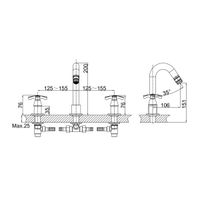 Смеситель для раковины D&K Hessen DA1414101, хром — фото 1, Смесители для раковины