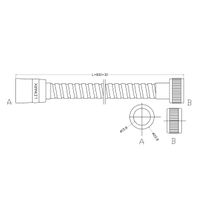 Шланг душевой двухзагибный 0,8 м, стальной, хром. LEMARK арт-LE8029S — фото 2, Душевые шланги