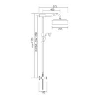 AGATHA Душевой гарнитур, бронза VR.AGA-9940.BR — фото 2, Душевые гарнитуры