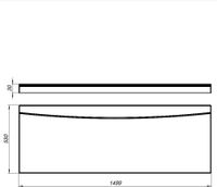 Фронтальный экран Aquanet West NEW/Nord NEW/Light/Corsica/Medea 150 арт-00243512 — фото 3, Экраны для ванн
