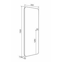 Зеркало с LED-подсветкой MILAN (50*150) /AQUA DE MARCO MIL50/150 — фото 7, Зеркала в ванную комнату