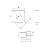 SD0066 Эксцентрик 1 шт. с декоративной 'тарелочкой" хромированной для LOIRA — фото 2, Комплектующие