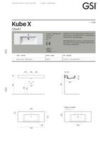 Товар: раковина подвесная/накладная KUBE X 120x47 белый арт-9452111 - фото 5 раковина подвесная/накладная KUBE X 120x47 белый арт-9452111 — фото 5, Раковины подвесные