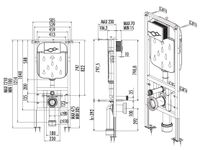 CREAVIT Инсталляция сенсорная для подвесного унитаза (от сети) арт-FGR6003.00 — фото 2, Инсталляции для унитазов