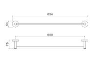 ЕВРОПА полотенцедержатель 600 мм, шлиф. золото арт-AQ4114BG — фото 6, Полотенцедержатели
