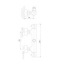 TRM81.5CMAT TERMOSTAT – смеситель для душа, ЧЕРНЫЙ МАТОВЫЙ — фото 2, Смеситель для душа
