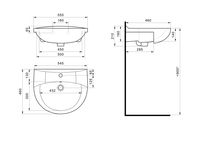 Товар: Раковина SANTEK Антик 55 мебельная белый арт-WH110186 - фото 8 Раковина SANTEK Антик 55 мебельная белый арт-WH110186 — фото 8, Раковины подвесные