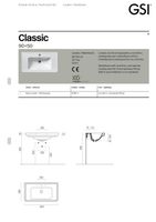 Товар: раковина подвесная CLASSIC 90x50 белый арт-8788111 - фото 7 раковина подвесная CLASSIC 90x50 белый арт-8788111 — фото 7, Раковины подвесные
