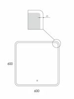 Зеркало Reflexion Blink RF6040BK — фото 10, Зеркала в ванную комнату