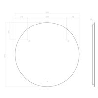 Зеркало с подсветкой VIGO Otti Classic 1100 арт-088 — фото 8, Зеркала в ванную комнату