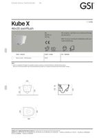 унитаз подвесной KUBE X безободковый с водоворотной системой смыва Swirlflush фаянсовый белый арт-941811 — фото 5, Подвесные унитазы