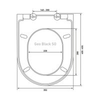 Сиденье BERGES Geo Black SO арт-015113 — фото 8, Сиденья для унитаза