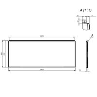 X-joy панель фронтальная для ванны 140 см арт-W94A-140-070W-P — фото 1, Экраны для ванн