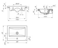 Тумба подвесная с умывальником MELBOURNE 60 /дуб/серый/ AQUA DE MARCO 5060GCMEL/H/V.2.0 — фото 14, Тумбы с раковиной