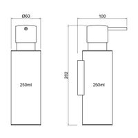 Дозатор Timo Saona черное золото арт-13339/18 — фото 2, Дозаторы