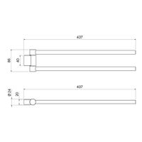 Товар: Полотенцедержатель Timo Luiro 18559/00 хром - фото 2 Полотенцедержатель Timo Luiro 18559/00 хром — фото 2, Полотенцедержатели