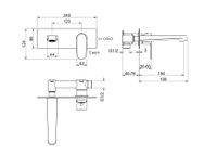 Товар: AQ1213BG ОБЕРОН смеситель для раковины настенный (внешняя и скрытая часть), шлиф. золото - фото 3 AQ1213BG ОБЕРОН смеситель для раковины настенный (внешняя и скрытая часть), шлиф. золото — фото 3, Смесители для раковины