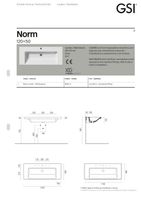 раковина подвесная/встраиваемая NORM 120x50 белый арт-8626111 — фото 7, Раковины подвесные