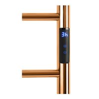 Электрический полотенцесушитель мини 560x370x90 мм, 63W, нержавеющая сталь, полированная, золотая медь 704154081 — фото 3, Электрические полотенцесушители