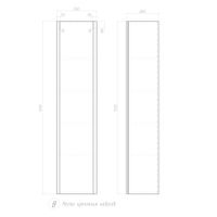 Шкаф VIGO Glem 35 подвесной белый арт-pp.GLE.35 — фото 7, Шкафы для ванной