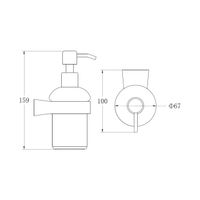 Дозатор жидкого мыла BELZ , черный арт-B91427 — фото 2, Дозаторы