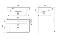 Товар: Раковина SANTEK Тигода 80 мебельная белый арт-WH302084 - фото 8 Раковина SANTEK Тигода 80 мебельная белый арт-WH302084 — фото 8, Раковины подвесные