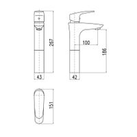 Товар: Смеситель Amur для раковины, высота 170 мм, AM730.5 - фото 2 Смеситель Amur для раковины, высота 170 мм, AM730.5 — фото 2, Смесители для раковины
