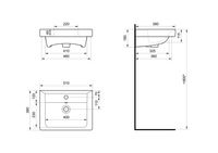 Раковина SANTEK Тигода 50 мебельная белый арт-WH302128 — фото 8, Раковины подвесные