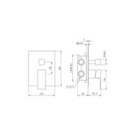 Душевой комплект BERGES NARDIS 2S BLACK, черный матовый арт-071002 — фото 14, Встраиваемые душевые комплекты