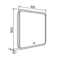 Товар: Зеркало с LED-подсветкой AMAZON MUSIC (80*90) /AQUA DE MARCO AmzMus80/90 - фото 9 Зеркало с LED-подсветкой AMAZON MUSIC (80*90) /AQUA DE MARCO AmzMus80/90 — фото 9, Зеркала в ванную комнату