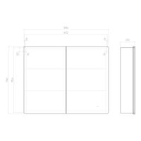 Товар: Зеркальный шкаф VIGO Geometry Comfort 100 подвесной белый (222) - фото 9 Зеркальный шкаф VIGO Geometry Comfort 100 подвесной белый (222) — фото 9, Зеркальные шкафы в ванную