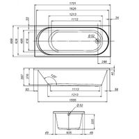 Товар: W94A-170-070W-A X-Joy Ванна акриловая 170х70 - фото 9 W94A-170-070W-A X-Joy Ванна акриловая 170х70 — фото 9, Акриловые ванны