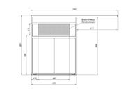 Тумба под раковину Aquanet Токио 48 белый (напольная, 1 ящик, 2 дверцы) арт-00237744 — фото 11, Тумбы под раковину
