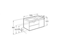 DOMI Тумба под раковину Gap Plus 100, 2 ящ., 1 дв., белый глянец, правая, ROCA арт-7857627806 — фото 14, Тумбы под раковину