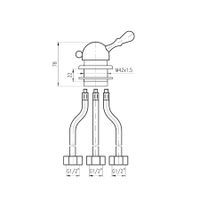 MK168.5 MORAVA - ручка-вентиль на одну воду — фото 2, Смесители