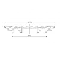 Декоративная крышка Milacio MCU.004.MB, чёрный — фото 6, Прочие комплектующие для слива и канализации