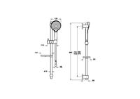 Bliss 3F Душевой гарнитур медь VITRA арт-A4574326EXP — фото 3, Душевые гарнитуры на штанге