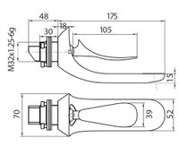 CREAVIT Cмеситель внутреннего монтажа для раковины FOGLIA арт-FG1401 — фото 2, Смесители для раковины