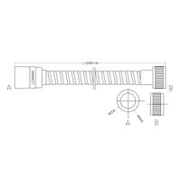 Шланг душевой двухзагибный 2 м, стальной, хром. LEMARK арт-LE8031S — фото 2, Душевые шланги