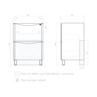 Тумба под раковину VIGO Glem 60 напольная белый арт-322 — фото 8, Тумбы под раковину